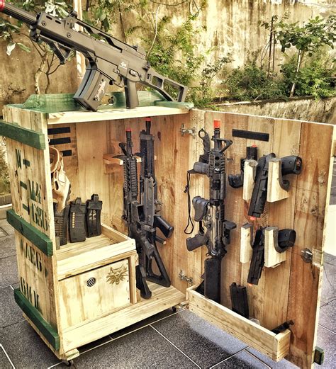 airsoft gun storage.